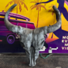 Oversized Faux Foam Cow Skull